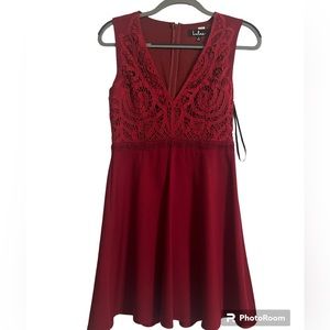 Wine red colored dress from lulus